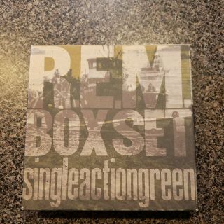 R.  E.  M.  Singleactiongreen Boxset 45 7 " Singles Rare Poster Lp Album Vinyl Stipe