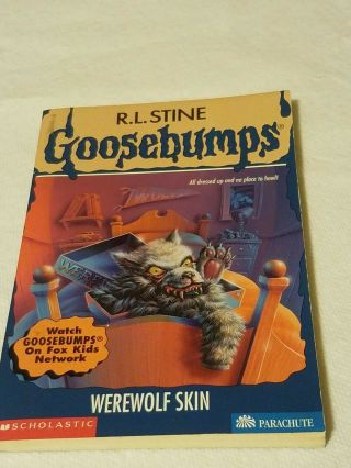 Werewolf Skin 60 Goosebumps Book With Very Rare Werewolf Mask Inside - R.  L.  Stine