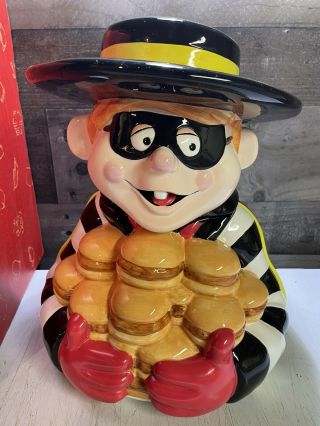 McDonald ' s Hamburglar Cookie Jar Treasure Craft Pfaltzgraff Vintage 1997 RARE 2