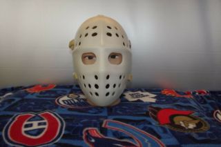 Vintage 70 S Hard Plastic Goalie Mask,  Vg Man Cave,  Collectors,  Rare