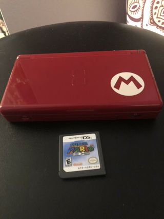 Nintendo Ds Lite Mario Bros Red (region -) Rare W/mario Game