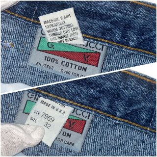 Vintage Gino Venucci Men ' s Distressed Patchwork Denim Jeans,  Size 32 Rare 3