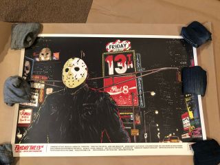 Rare Friday The 13th Part 8 Jason Takes Manhattan Poster Art Print Like Mondo