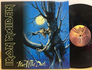 Iron Maiden - Fear Of The Dark / Rare 1992 Korea 2lp Vinyl With Insert