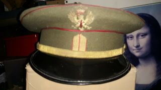 Spanish Civil War Nationalist Franco Army Officers Visor Cap Rare Hat