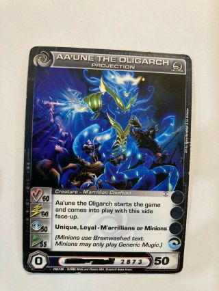 Chaotic Ultra Rare Aa’une The Oligarch - Double Sided Card 60/60/50/55/50 2008