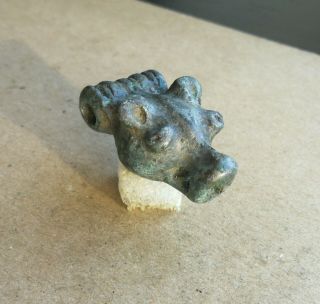 Unique Ancient Scythian Bronze Amulet " Bear " Great Save Rare