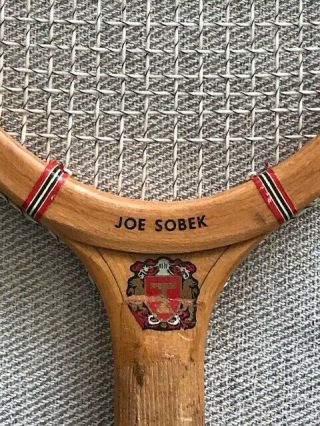 Joe Sobek Wooden Paddle Racket - Rare Racquetball Sports Collectible