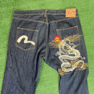 Evisu Jeans Men’s Vintage 100 Cotton Size 42 Men’s Rare Selvedge 42x34