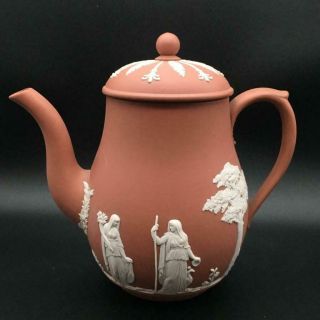 Rare Wedgwood Terracotta Cream On Pink Color Coffee Pot Ch6045