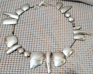 Rare & Designer Sydney Lynch Necklace 96.  3 Grams Sterling Silver 18 "