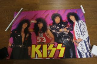 Kiss Japan Crazy Nights Poster Japanese Casablanca Polystar Promo Rare