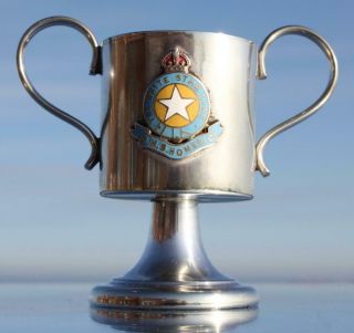White Star Line Rare Rms Homeric Purchased Onboard Barbers Shop Trophy Cup