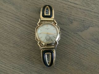 Rare Vintage Fancy Mens 1961 Gruen 21j 10k Gold Filled Spider Case Wrist Watch