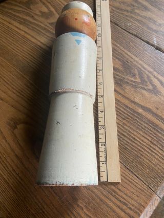 Rare antique French Skittles Toy Sailor wooden bowling game Large Skittle 2
