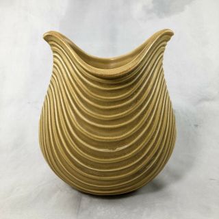 Jonathan Adler Yellow Gold Mid Century Modern Style Vase Rare