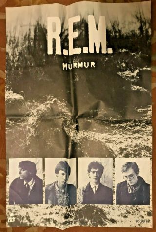 Vintage Rem R.  E.  M.  Murmur 1983 Large 24 " X36 " Promo Poster Rare