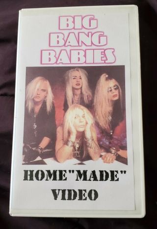 Big Bang Babies Rare 1993 Home " Made " Video Vhs Glam Hair Band