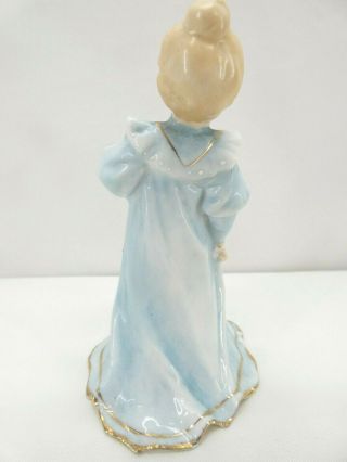 66/5 Schafer Vater German Porcelain Figural Lady In Nightgown Bell RARE 3