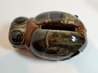 Rare 1927 Brush Mccoy Pottery Mystic Bug Crystal Radio Shell Only No Parts