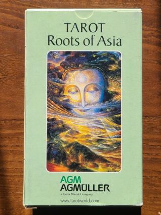 Rare Tarot Roots Of Asia Card Deck - Agm - 2001 1st Edition Oop