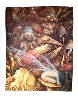 Goblins By Brian Froud Rare S/n Fairy Art Print