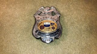 Rare Vintage Fisher Body General Motors Gm Employee Badge Police Badge