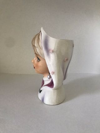 Rare Vintage Head Vase Ruben 4135 Blonde Girl w/Cape 3