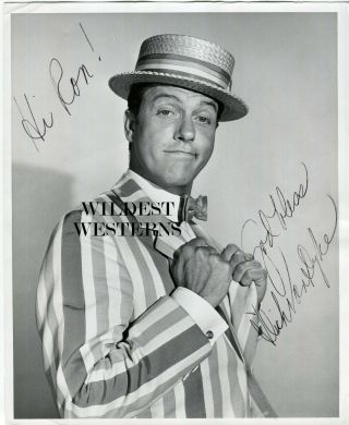 Rare Dick Van Dyke Signed Photo Autograph Mary Poppins Walt Disney