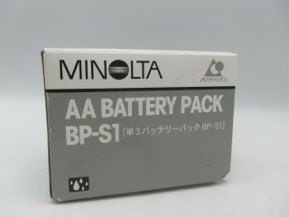 Rare Minolta Aa Battery Pack / Grip Bp - S1 For Vectis S - 1 Camera