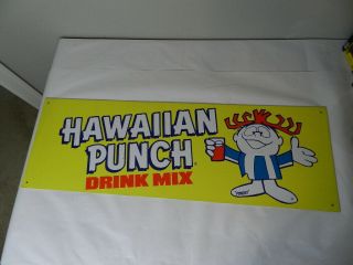 Vintage Advertising Sign - Vintage Hawaiian Punch 2 - Sided Sign - Vintage Soda - Rare