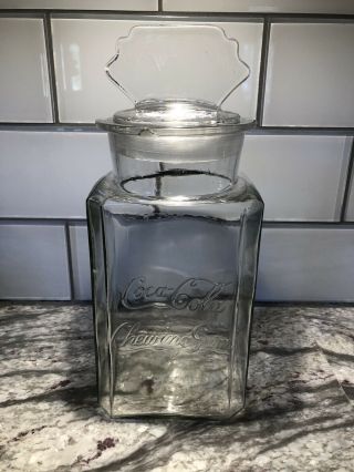 Antique Rare Franklin Caro Co.  Coca Cola Pepsum Gum Richmond Va Store Jar