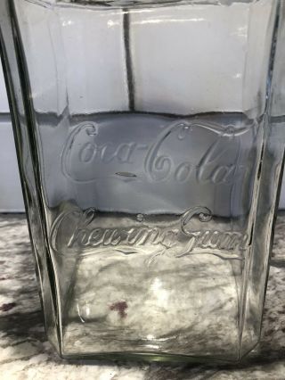 Antique Rare Franklin Caro Co.  Coca Cola Pepsum Gum Richmond Va Store Jar 2