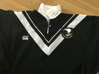 Vintage Rare Zealand All Blacks Canterbury Rugby Jersey Xl