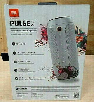 JBL RARE SILVER Pulse 2 Portable Speaker - Wireless - Silver 2