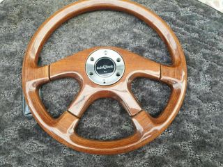 Rare Italvolanti Wood Steering Wheel Benz Sl Bmw Volk Ae86 E30 E220 W123 W124