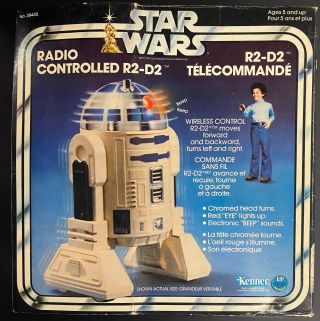 1977 Star Wars Radio Controlled R2 - D2 Kenner Canadian Issue Box Vtg Rare R2d2