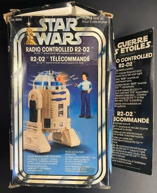 1977 Star Wars Radio Controlled R2 - D2 Kenner Canadian Issue Box Vtg Rare R2D2 2