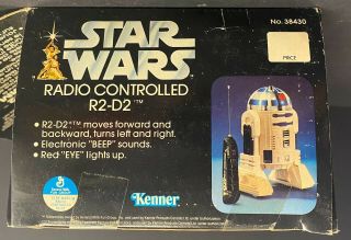 1977 Star Wars Radio Controlled R2 - D2 Kenner Canadian Issue Box Vtg Rare R2D2 3