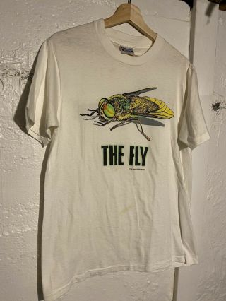 Rare Vintage 1986 The Fly Movie Promo Shirt.  Hanes Tag.  Made In Usa.  R