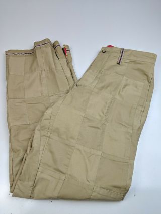 Rare Robert Graham Patchwork Khaki Pants Unique Sz 32 X 35 14207