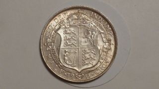 1911 Half - Crown.  Example.  Natural Lustre.  Rare As Such.  George V.  British