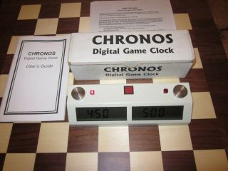 Touch Ii Chronos Chess Clock White Rare