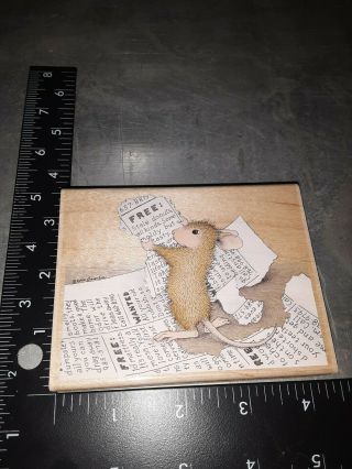House mouse,  extra extra,  stampabilities,  rare,  235B,  rubber,  wood 2
