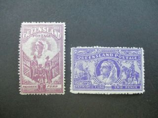 Queensland Stamps: Patriotic Set - Rare Seldom Seen (j303)