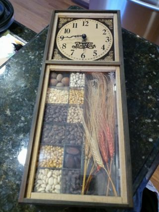 Rare Vintage Pepsi - Cola Wooden Clock Grain Farm Wall Clock Employee Bonus