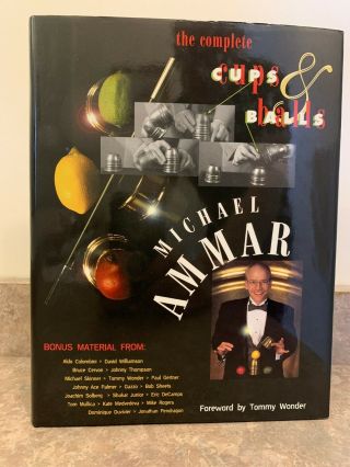 The Complete Cups And Balls Signed Autograph Michael Ammar 1st Edition Oop Rare