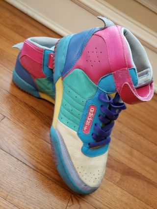 Adidas 80’s Vintage Rare Pastel High Top Sneakers Women’s Size 7 1/2