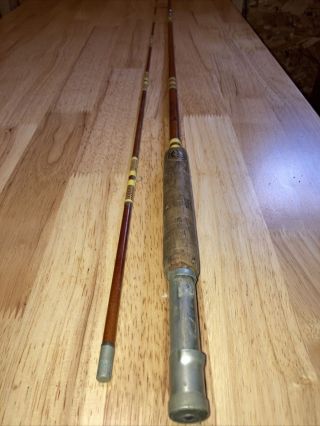 Rare Vintage “sweetheart” Wright & Mcgill 2 Pc.  8 1/2 Ft Fly Rod M2a - 8 1/2