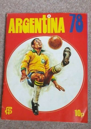 Fks Argentina 1978 World Cup Sticker Album - Rare - 100 Completed